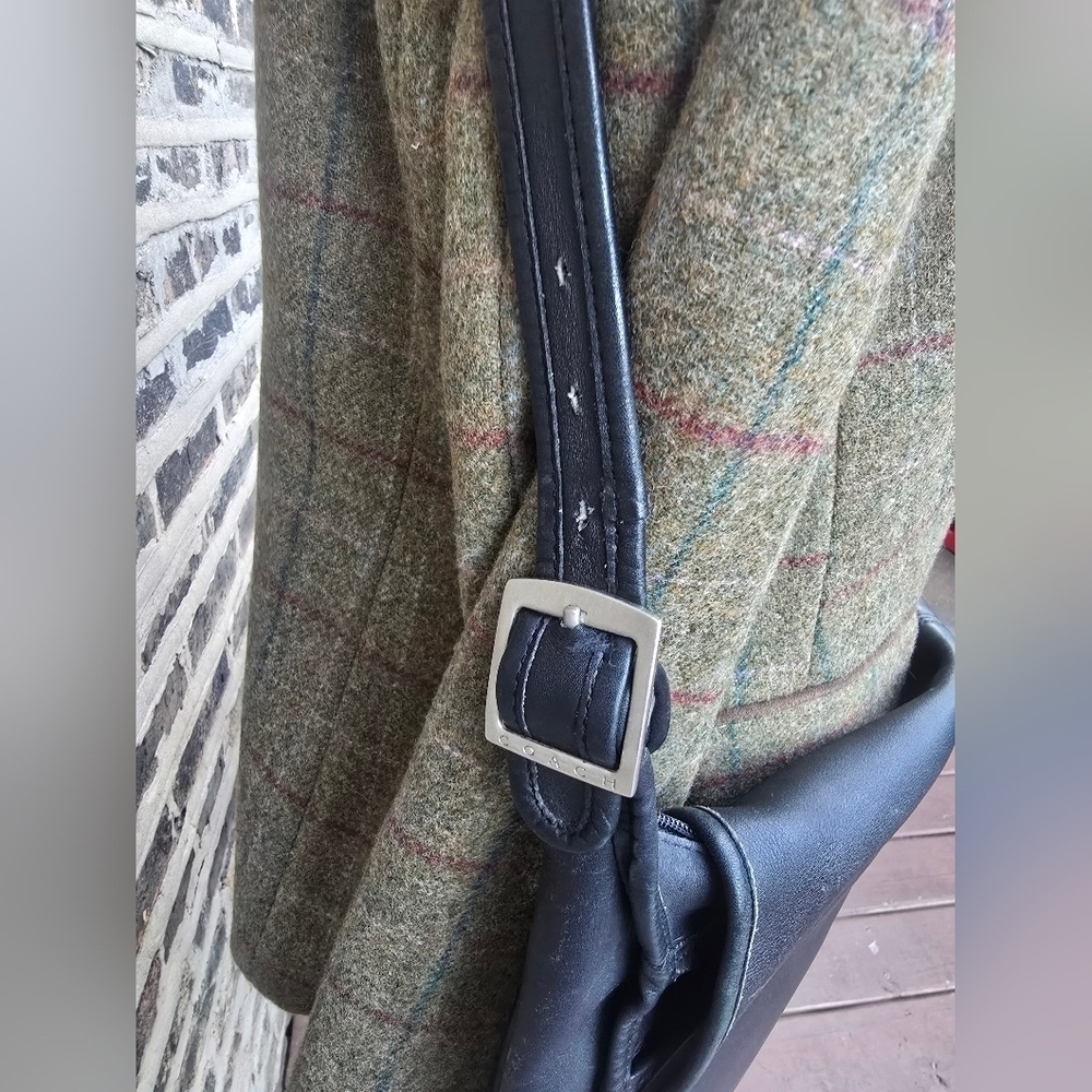 Coach Black Leather Messenger Bag - Picture 10 of 15